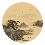 复古传统山水画