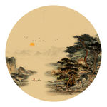 禅意山水画