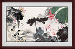 国画荷花