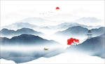 新中式山水画
