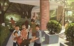 手绘广东金融学院学霸