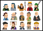 三国 古代名人 卡通人物