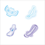 卫生巾素材效果图片