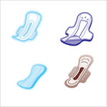 卫生巾素材效果图片