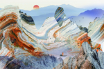 巨幅山