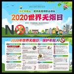 禁烟展板 无烟日海报
