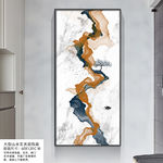 大理石飞鸟玄关装饰画