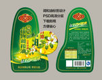 食用调和山茶籽油标签设计
