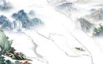 新款轻奢风山水画 tif分层