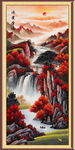 竖幅山水画