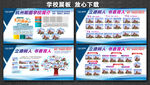 学校展板 文明校园 学校简介