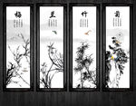 水墨梅兰竹菊