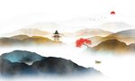 水墨山水画