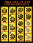 粉面店墙上或玻璃上或柱上价格图