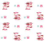 大牌睡衣可爱卡通图案牛