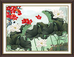 国画荷花