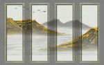 风景如画江山多娇山水新中式背景
