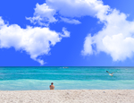 大海蓝天