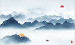 新中式山水画