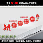 消防楼梯标语