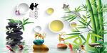 小清新麋鹿石来运转晶瓷画装饰画