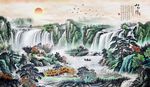 水墨山水装饰画