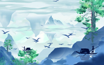 水墨山水画图