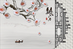 中国风立体背景墙