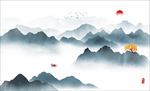 新中式山水画