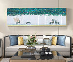 北欧麋鹿树林装饰画