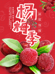 杨梅水果店海报