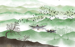 抽象山水