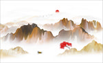 新中式大理石背景墙