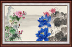 国画荷花