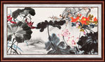 国画荷花