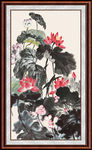 国画荷花
