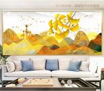 山水晶瓷画