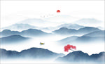 水墨山水画