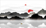 新中式山水画
