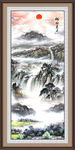 竖幅山水画