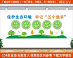 保护生态环境文化墙