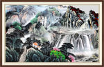山水风景画图
