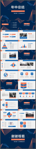 年中工作总结通用PPT
