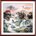 山水画国画山水画