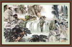 国画山水画