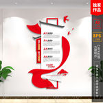 党建文化墙 党员活动室