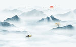 水墨山水画