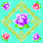 花朵 玫瑰 牡丹 数码印花