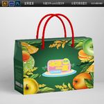 夏季水果特产礼盒包装平面图