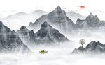 水墨山水画
